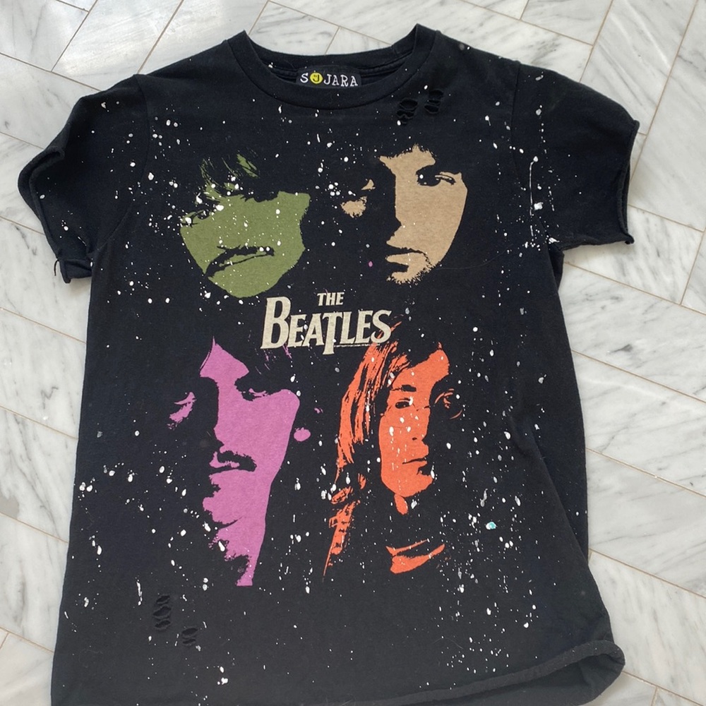 Sojara Distressed The Beatles T-shirt